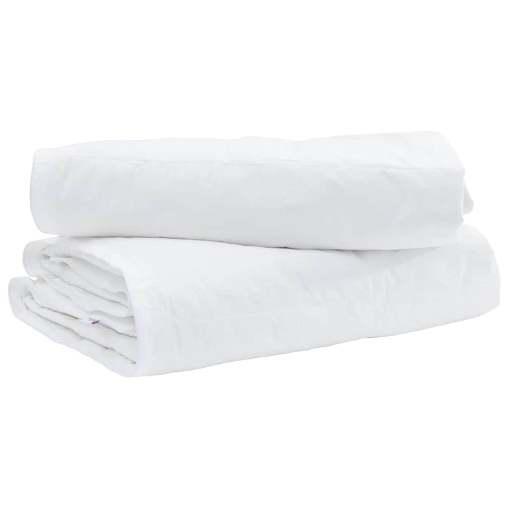 2-in-1 Duvet White 135 x 200 cm Down