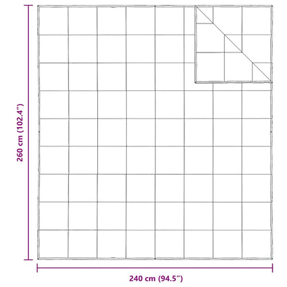 2-in-1 Duvet White 240 x 260 cm Down