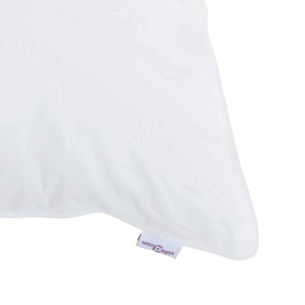 Pillow with Pillow 2 pcs White 50 x 50 cm Cotton