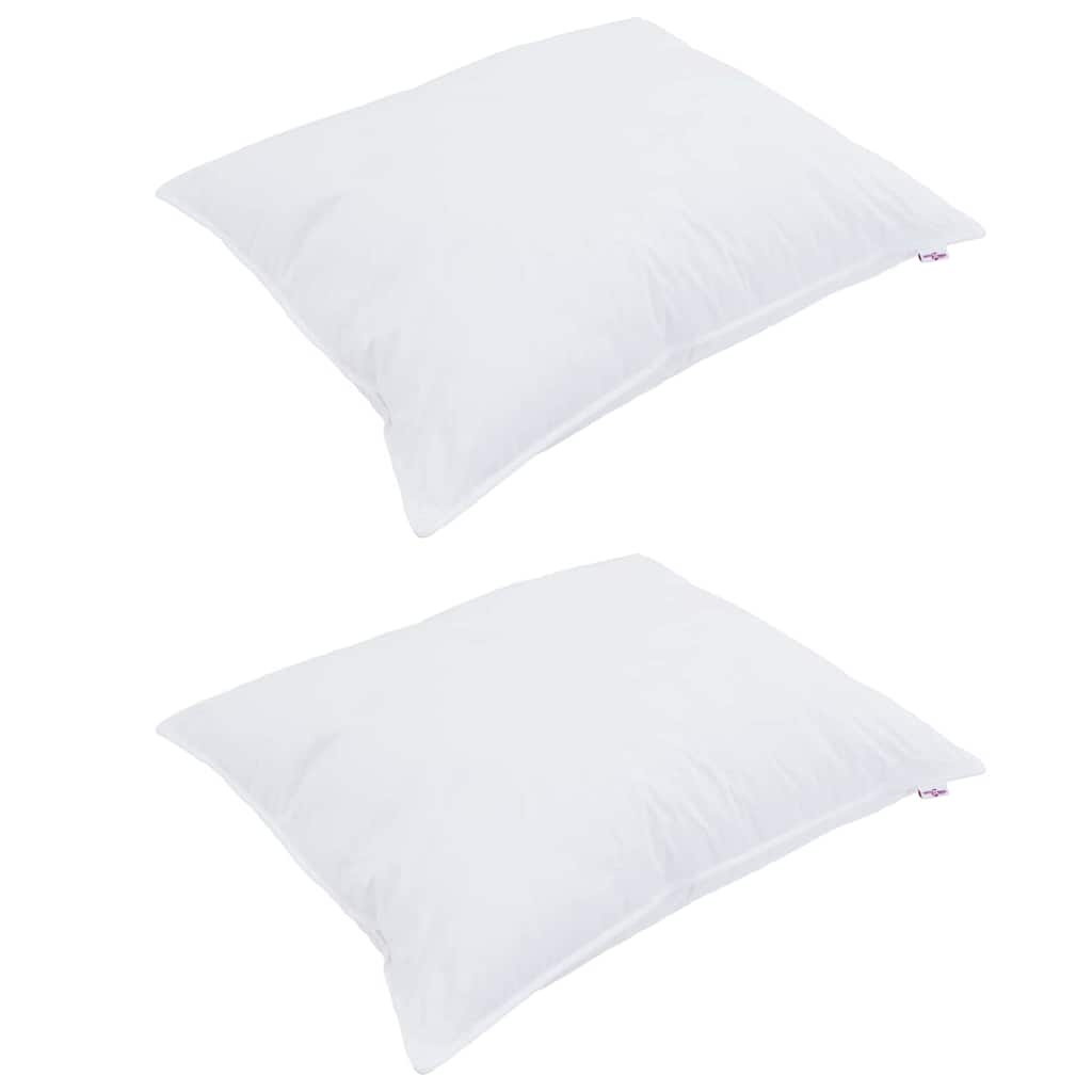 Pillow with Pillow 2 pcs White 50 x 70 cm Cotton