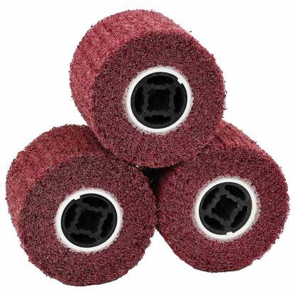 Sanding Rollers 3 pcs Red 12 x 12 x 10 cm Synthetic fibre
