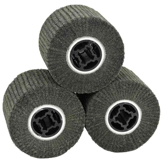 Sanding Rollers 3 pcs Black 12 x 12 x 10 cm Synthetic fibre