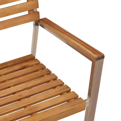 Garden Chair 4 pcs Brown 56 x 54.5 x 87cm Solid Acacia wood