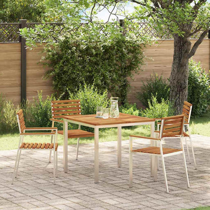 Garden Chair 4 pcs Brown 56 x 54.5 x 87cm Solid Acacia wood