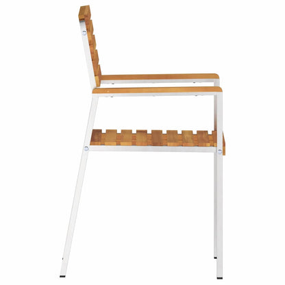 Garden Chair 4 pcs Brown 56 x 54.5 x 87cm Solid Acacia wood