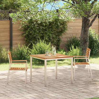 Garden Chair 2 pcs Brown 56 x 54.5 x 87cm Solid Teak wood