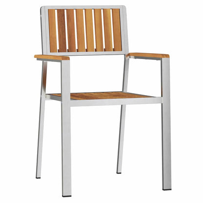 Garden Chair 4 pcs Brown 56 x 54.5 x 87cm Solid Acacia wood