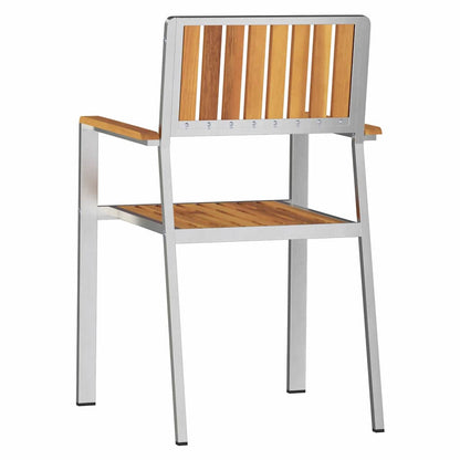 Garden Chair 4 pcs Brown 56 x 54.5 x 87cm Solid Acacia wood