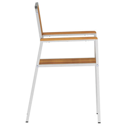 Garden Chair 4 pcs Brown 56 x 54.5 x 87cm Solid Acacia wood