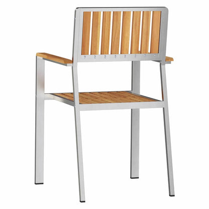 Garden Chair 4 pcs Brown 56 x 54.5 x 87cm Solid Teak wood