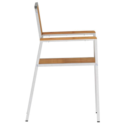 Garden Chair 4 pcs Brown 56 x 54.5 x 87cm Solid Teak wood