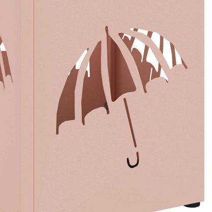 Umbrella Stand Pink 15.5 x 15.5 x 49 cm Metal