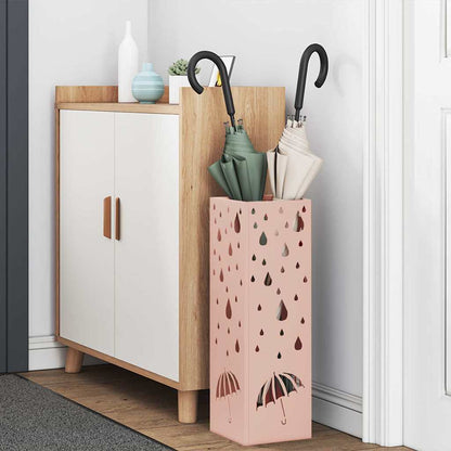 Umbrella Stand Pink 15.5 x 15.5 x 49 cm Metal