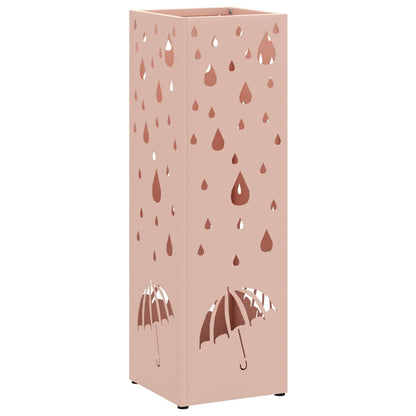 Umbrella Stand Pink 15.5 x 15.5 x 49 cm Metal