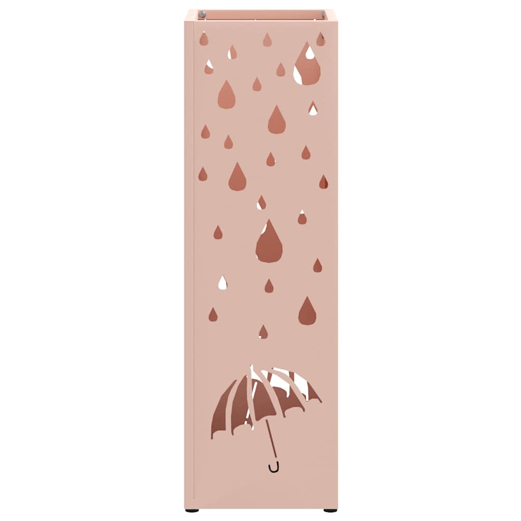 Umbrella Stand Pink 15.5 x 15.5 x 49 cm Metal