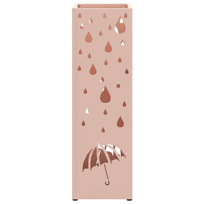 Umbrella Stand Pink 15.5 x 15.5 x 49 cm Metal