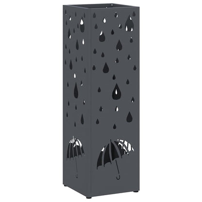 Umbrella Stand Anthracite 15.5 x 15.5 x 49 cm Metal