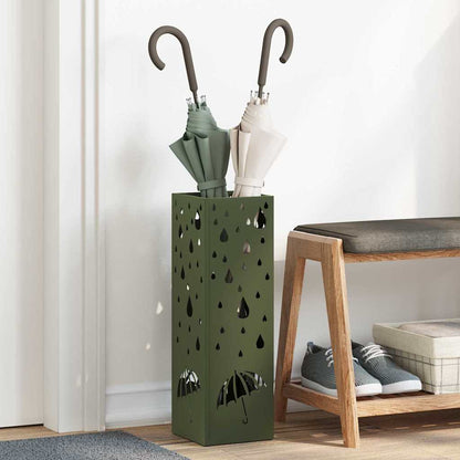 Umbrella Stand Olive 15.5 x 15.5 x 49 cm Metal
