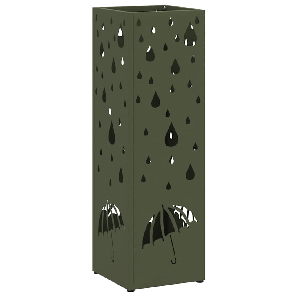 Umbrella Stand Olive 15.5 x 15.5 x 49 cm Metal