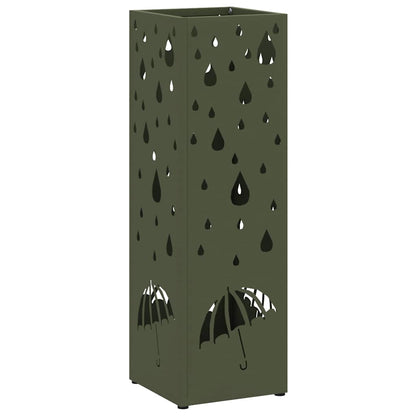Umbrella Stand Olive 15.5 x 15.5 x 49 cm Metal