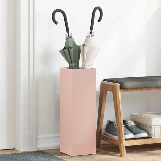 Umbrella Stand Pink 15.5 x 15.5 x 49 cm Metal