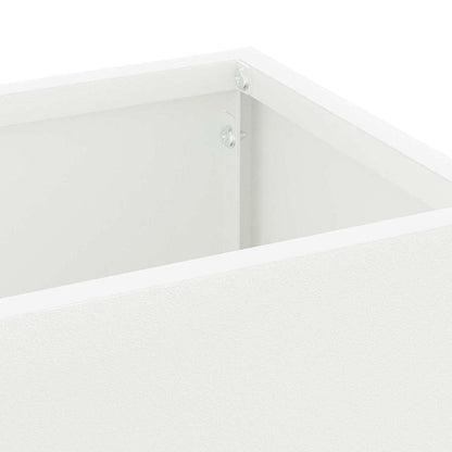 Umbrella Stand White 15.5 x 15.5 x 49 cm Metal
