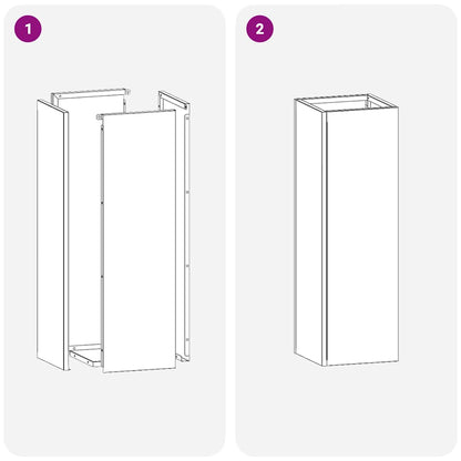 Umbrella Stand White 15.5 x 15.5 x 49 cm Metal