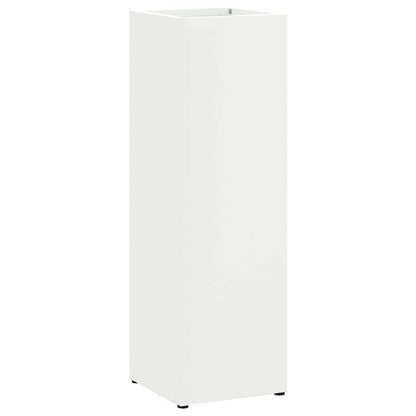 Umbrella Stand White 15.5 x 15.5 x 49 cm Metal