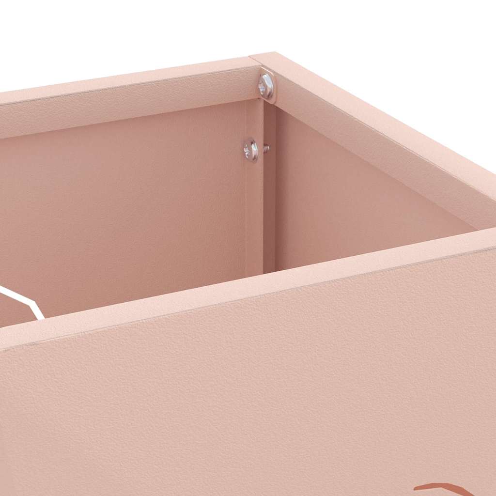 Umbrella Stand Pink 15.5 x 15.5 x 49 cm Metal