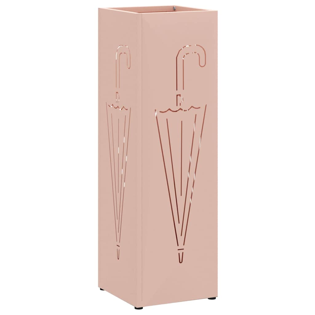 Umbrella Stand Pink 15.5 x 15.5 x 49 cm Metal