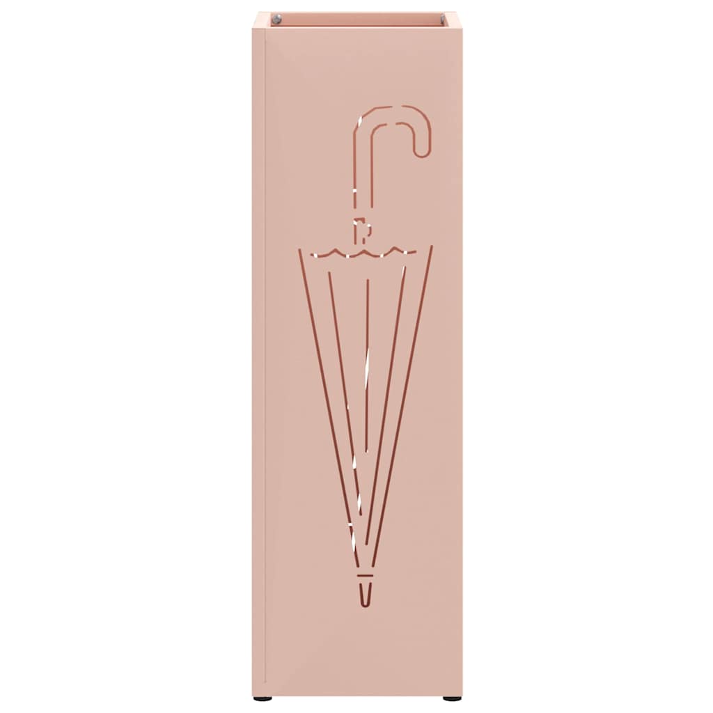 Umbrella Stand Pink 15.5 x 15.5 x 49 cm Metal