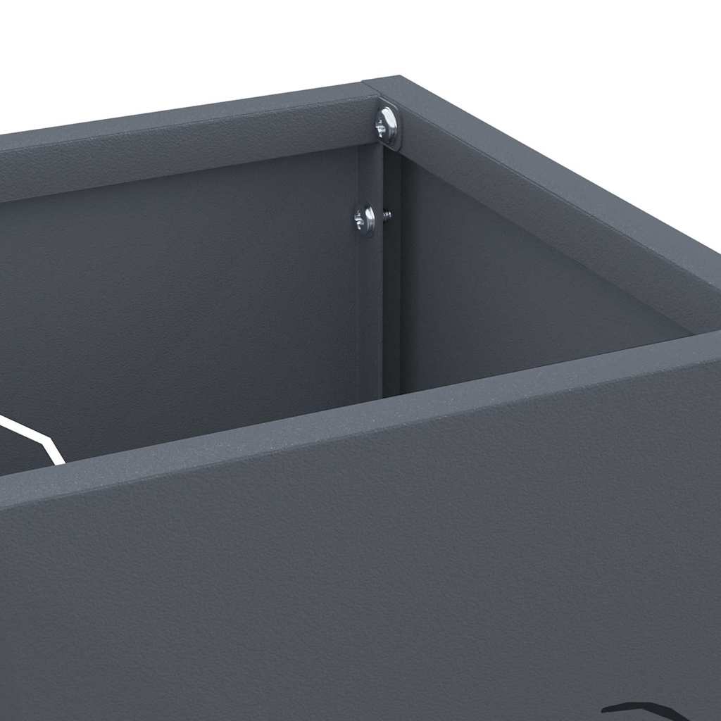 Umbrella Stand Anthracite 15.5 x 15.5 x 49 cm Metal