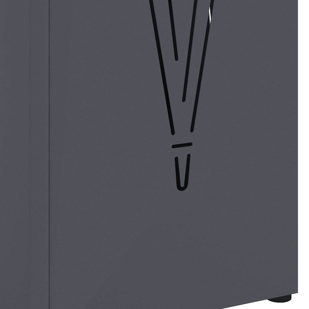 Umbrella Stand Anthracite 15.5 x 15.5 x 49 cm Metal