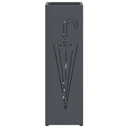 Umbrella Stand Anthracite 15.5 x 15.5 x 49 cm Metal