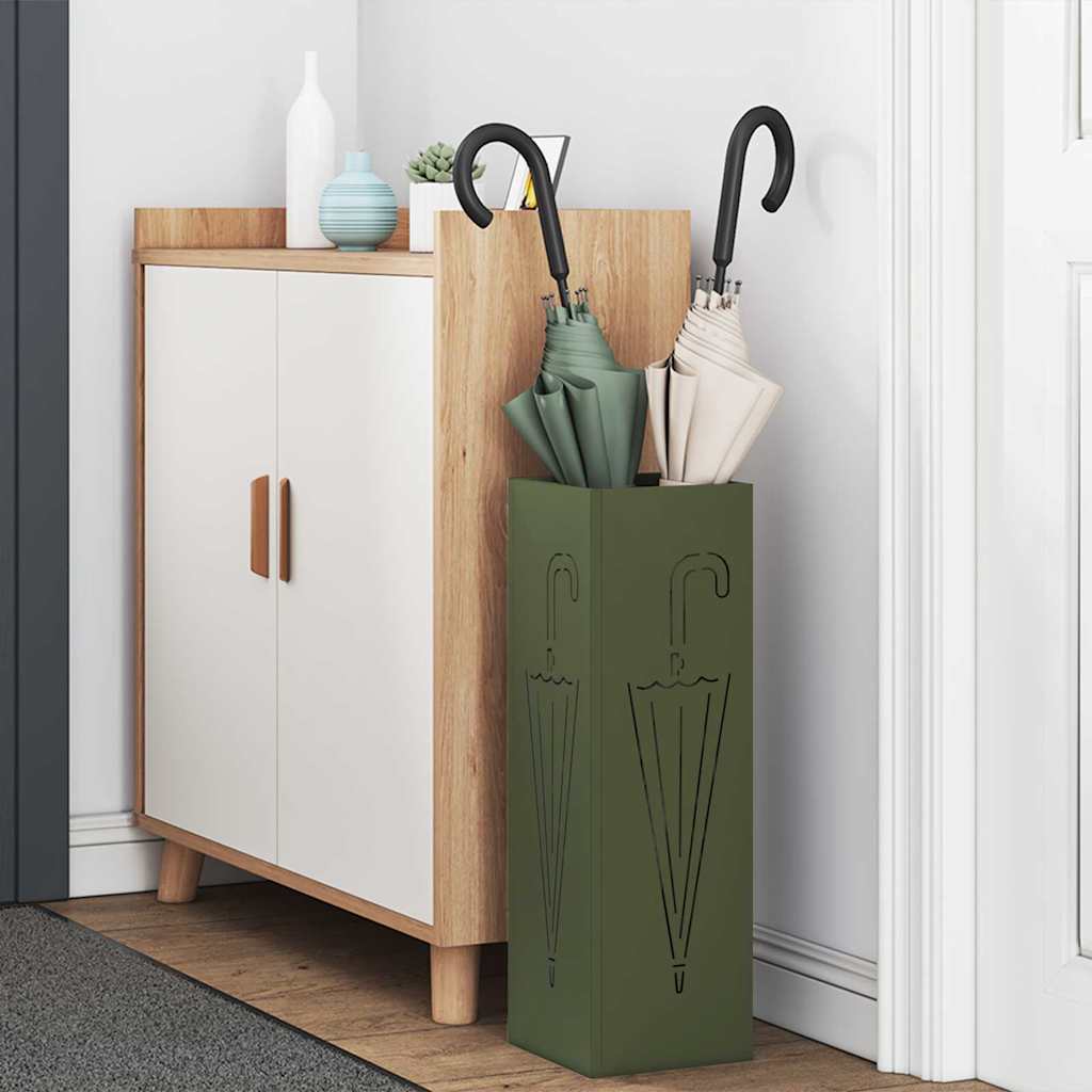 Umbrella Stand Olive 15.5 x 15.5 x 49 cm Metal