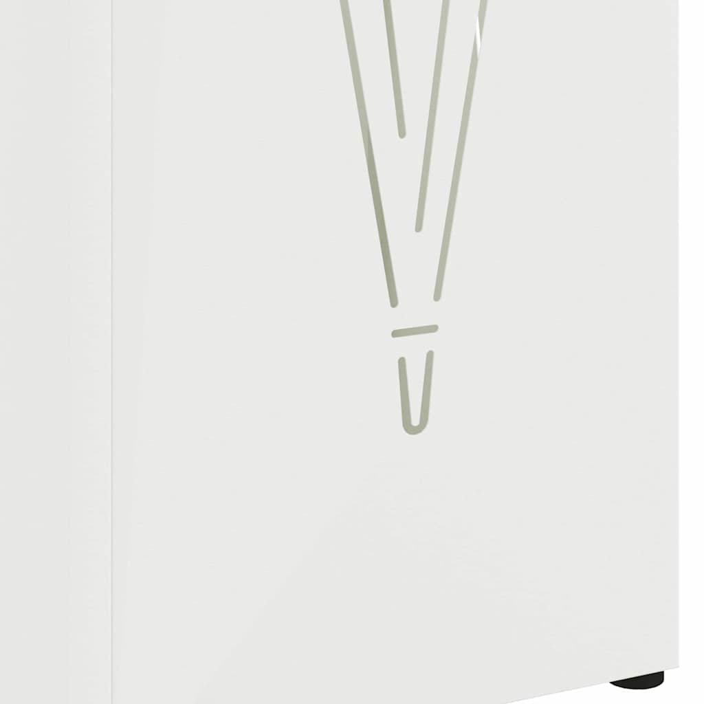 Umbrella Stand White 15.5 x 15.5 x 49 cm Metal