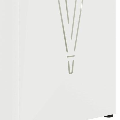 Umbrella Stand White 15.5 x 15.5 x 49 cm Metal