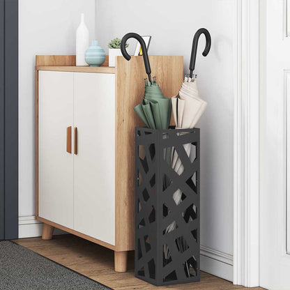 Umbrella Stand Black 15.5 x 15.5 x 49 cm Metal