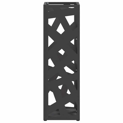 Umbrella Stand Black 15.5 x 15.5 x 49 cm Metal