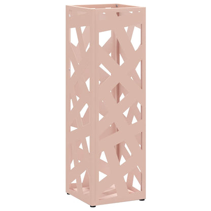 Umbrella Stand Pink 15.5 x 15.5 x 49 cm Metal