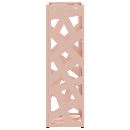 Umbrella Stand Pink 15.5 x 15.5 x 49 cm Metal