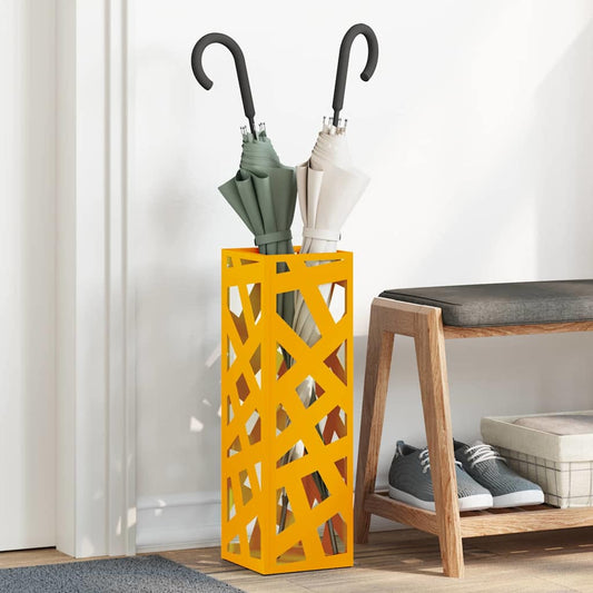 Umbrella Stand Mustard 15.5 x 15.5 x 49 cm Metal