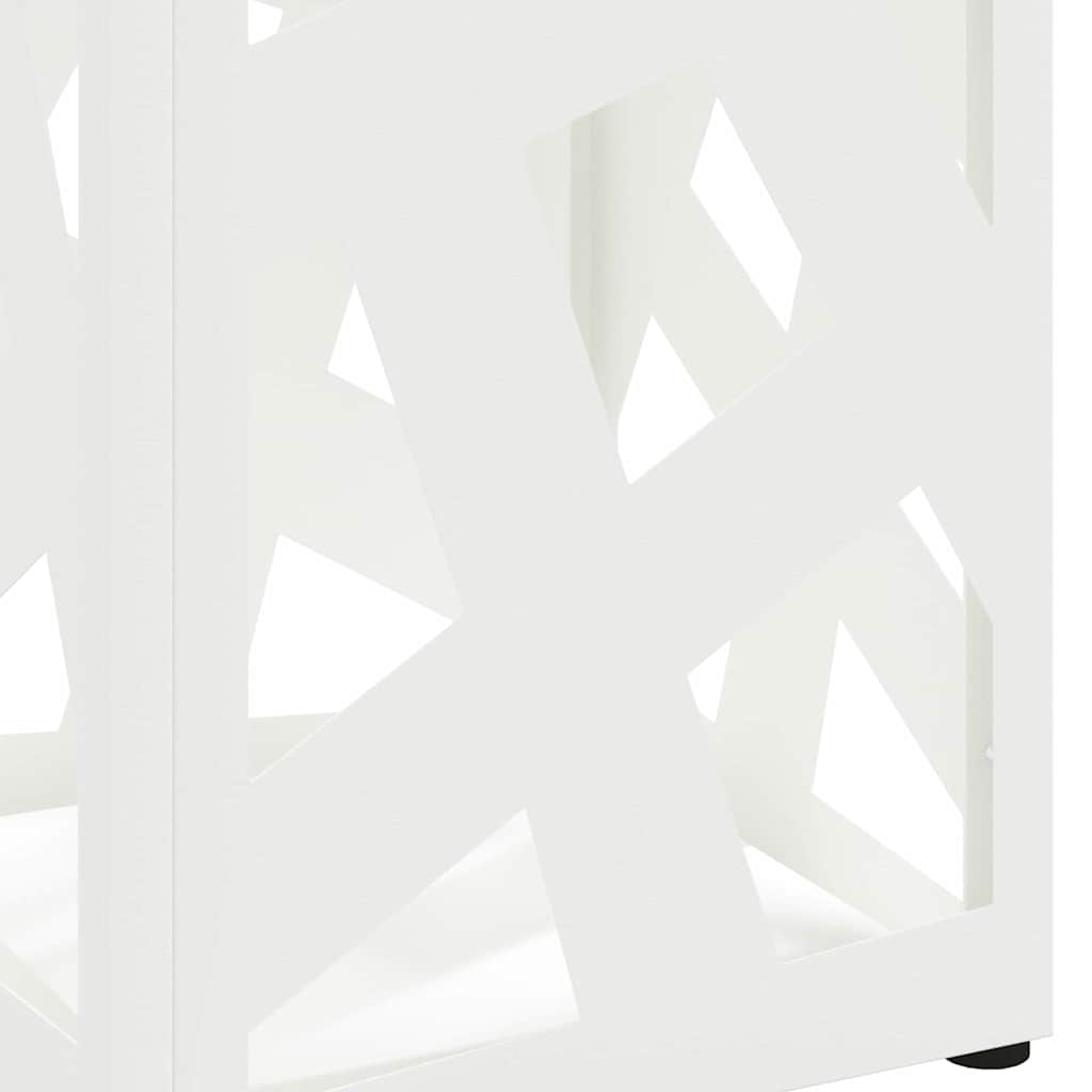 Umbrella Stand White 15.5 x 15.5 x 49 cm Metal