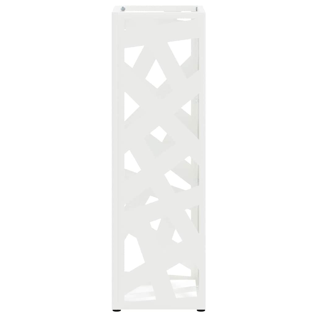 Umbrella Stand White 15.5 x 15.5 x 49 cm Metal