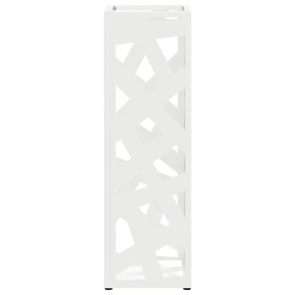 Umbrella Stand White 15.5 x 15.5 x 49 cm Metal