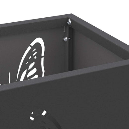 Umbrella Stand Black 15.5 x 15.5 x 49 cm Metal