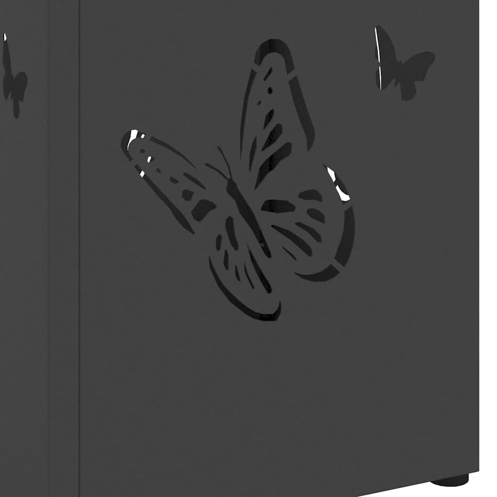 Umbrella Stand Black 15.5 x 15.5 x 49 cm Metal