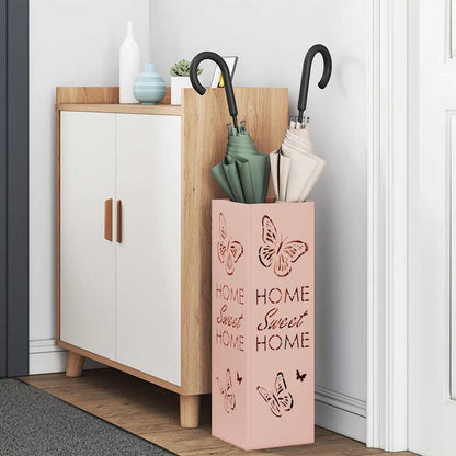 Umbrella Stand Pink 15.5 x 15.5 x 49 cm Metal