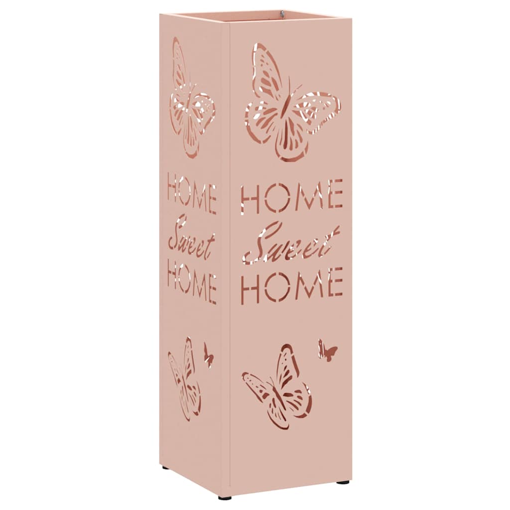 Umbrella Stand Pink 15.5 x 15.5 x 49 cm Metal