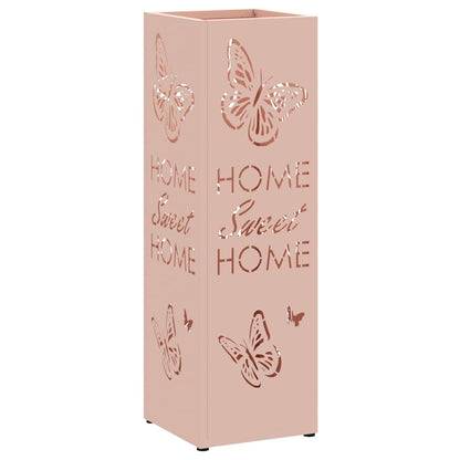 Umbrella Stand Pink 15.5 x 15.5 x 49 cm Metal